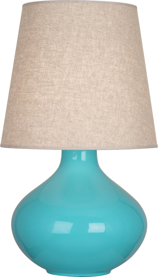 Robert Abbey - EB991 - One Light Table Lamp - June - Egg Blue Glazed Ceramic