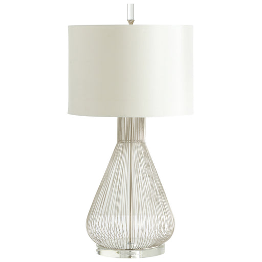 Cyan - 05899 - One Light Table Lamp - Whisked Fall - Satin Nickel