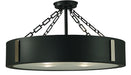Framburg - 2416 CH/PN - Four Light Flush / Semi-Flush Mount - Oracle - Charcoal with Polished Nickel Accents