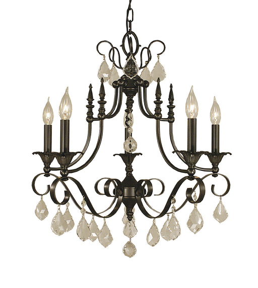 Framburg - 2975 MB - Six Light Chandelier - Liebestraum - Mahogany Bronze