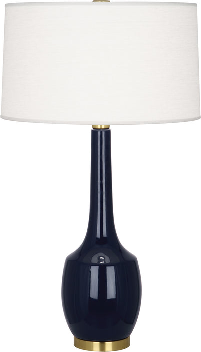 Robert Abbey - MB701 - One Light Table Lamp - Delilah - Midnight Blue Glazed Ceramic