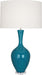 Robert Abbey - PC980 - One Light Table Lamp - Audrey - Peacock Glazed Ceramic