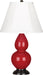 Robert Abbey - RR11 - One Light Accent Lamp - Small Double Gourd - Ruby Red Glazed Ceramic w/ Deep Patina Bronzeed