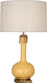 Robert Abbey - SU992 - One Light Table Lamp - Athena - Sunset Yellow Glazed Ceramic w/ Aged Brass