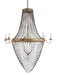 Currey and Company - 9412 - Eight Light Chandelier - Lucien - French Gold Leaf/Iron