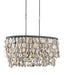 Currey and Company - 9492 - Five Light Chandelier - Stillwater - Natural/Blacksmith