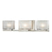 Elk Lighting - 11632/3 - Three Light Vanity - Chiseled Glass - Brushed Nickel