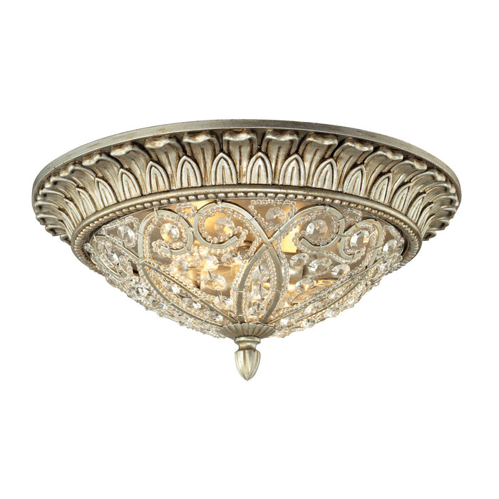 Elk Lighting - 11693/2 - Two Light Flush Mount - Andalusia - Aged Silver