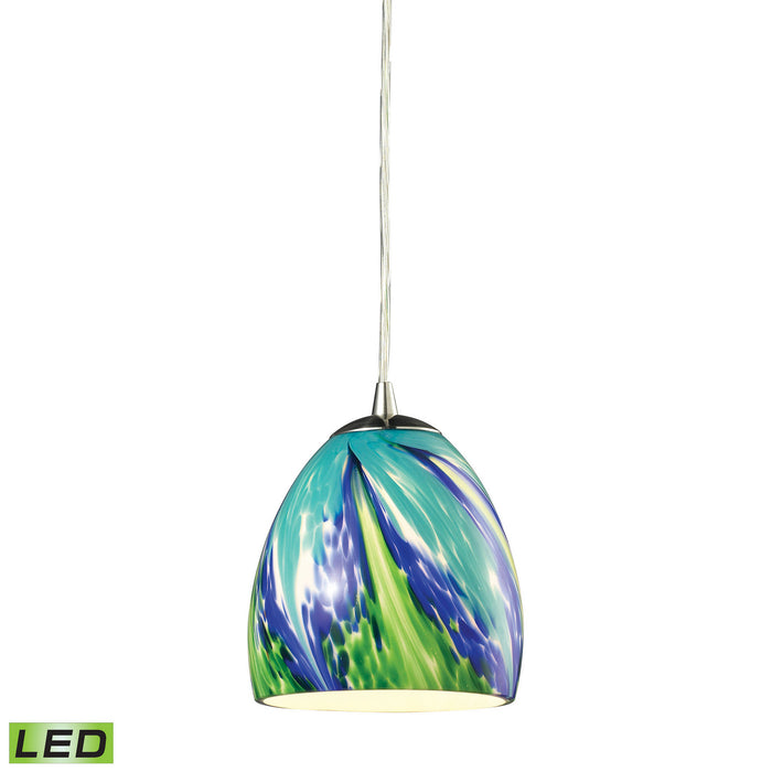 Elk Lighting - 31445/1TB-LED - LED Mini Pendant - Colorwave - Satin Nickel