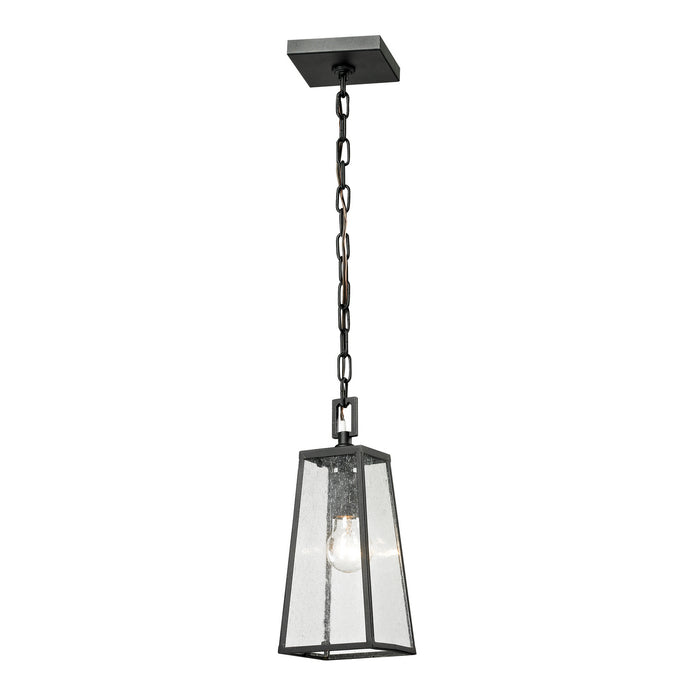Elk Lighting - 45092/1 - One Light Outdoor Hanging Lantern - Meditterano - Matte Black