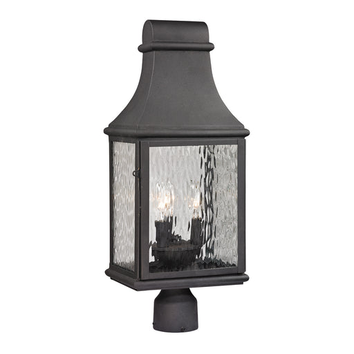 Elk Lighting - 47075/3 - Three Light Outdoor Post Mount - Forged Jefferson - Charcoal