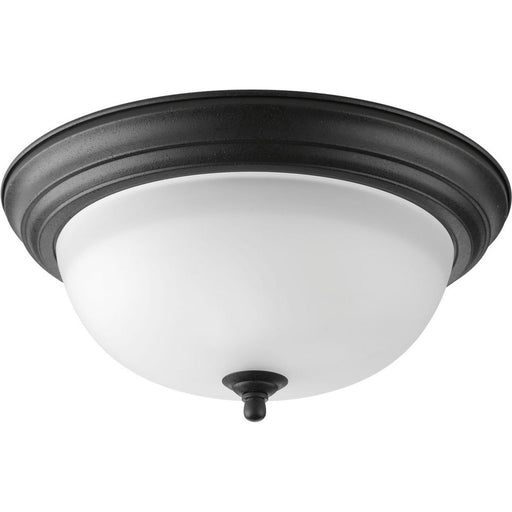 Progress Lighting - P3925-80 - Two Light Close-to-Ceiling - Alabaster Glass - Forged Black
