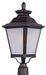 Maxim - 1120FSBZ - One Light Outdoor Pole/Post Lantern - Knoxville - Bronze