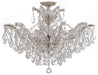 Crystorama - 4439-CH-CL-SAQ_CEILING - Six Light Ceiling Mount - Maria Theresa - Polished Chrome