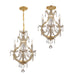 Crystorama - 4473-GD-CL-S_CEILING - Four Light Ceiling Mount - Maria Theresa - Gold