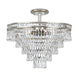 Crystorama - 5264-OS-CL-MWP_CEILING - Seven Light Ceiling Mount - Mercer - Olde Silver