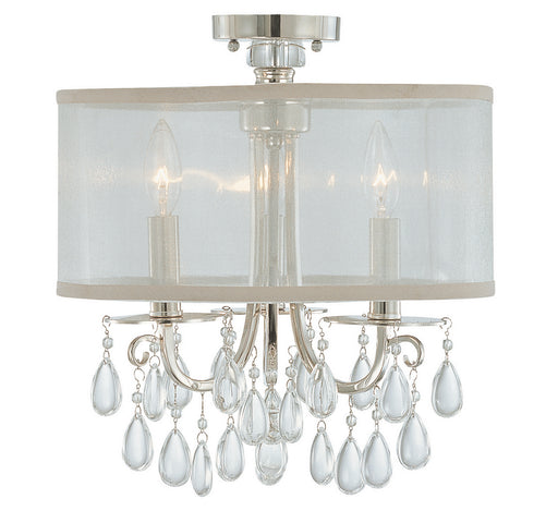 Crystorama - 5623-CH_CEILING - Three Light Ceiling Mount - Hampton - Polished Chrome