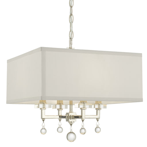 Crystorama - 8105-PN - Four Light Chandelier - Paxton - Polished Nickel