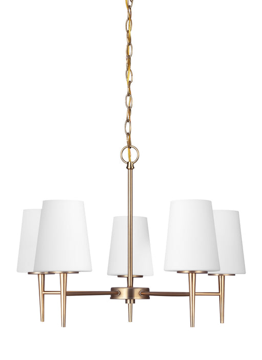 Generation Lighting - 3140405-848 - Five Light Chandelier - Driscoll - Satin Bronze