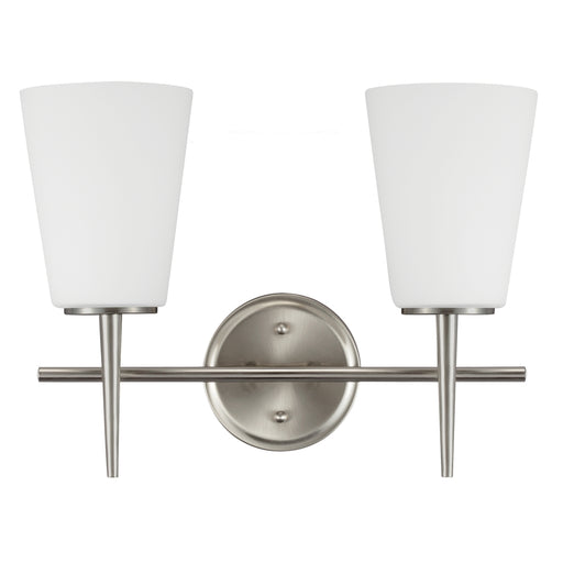 Generation Lighting - 4440402-962 - Two Light Wall / Bath - Driscoll - Brushed Nickel