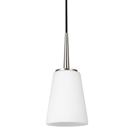 Generation Lighting - 6140401-962 - One Light Mini-Pendant - Driscoll - Brushed Nickel