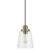 Capital Lighting - 3718GA-135 - One Light Pendant - Independent - Graphite and Aged Brass