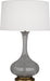 Robert Abbey - ST994 - One Light Table Lamp - Pike - Smoky Taupe Glazed Ceramic w/ Aged Brass