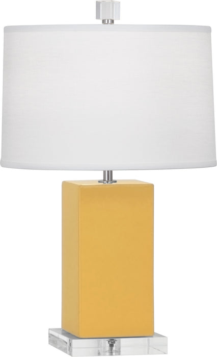 Robert Abbey - SU990 - One Light Accent Lamp - Harvey - Sunset Yellow Glazed Ceramic