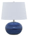 House of Troy - GS600-BG - One Light Table Lamp - Scatchard - Blue Gloss