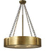 Framburg - 2414 HB/PB - Four Light Chandelier - Oracle - Harvest Bronze with Polished Brass Accents