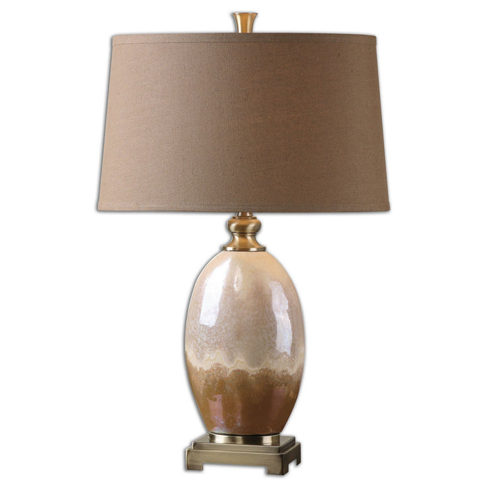 Uttermost - 26156 - One Light Table Lamp - Eadric - Brushed Antiqued Gold