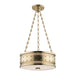 Hudson Valley - 2216-AGB - Three Light Pendant - Gaines - Aged Brass