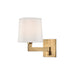 Hudson Valley - 5931-AGB - One Light Wall Sconce - Fairport - Aged Brass