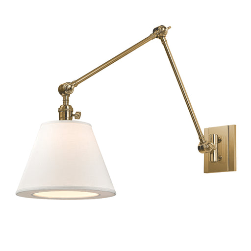 Hudson Valley - 6234-AGB - One Light Swing Arm Wall Sconce - Hillsdale - Aged Brass
