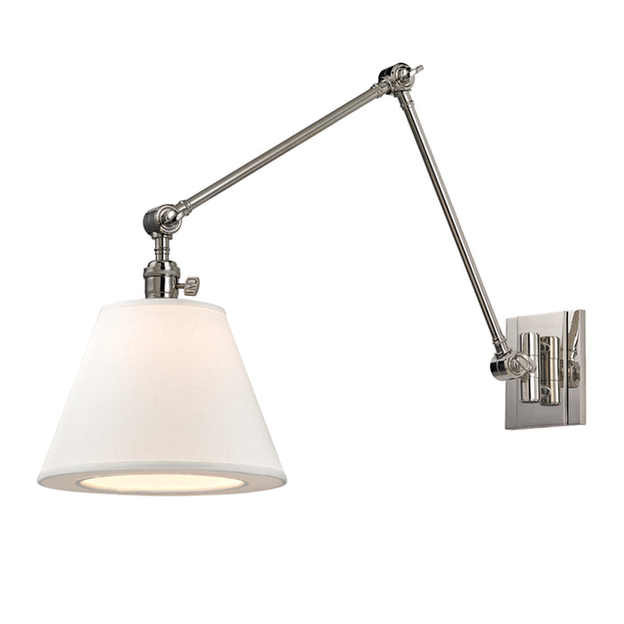 Hudson Valley - 6234-PN - One Light Swing Arm Wall Sconce - Hillsdale - Polished Nickel