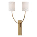 Hudson Valley - 732-AGB - Two Light Wall Sconce - Colton - Aged Brass