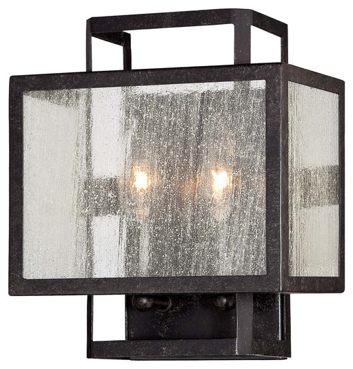Minka-Lavery - 4870-283 - Two Light Wall Sconce - Camden Square - Aged Charcoal