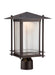 Designers Fountain - LED32536-BNB - LED Post Lantern - Hadley - Burnished Bronze