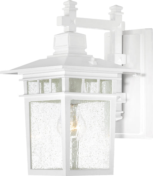 Nuvo Lighting - 60-4957 - One Light Wall Lantern - Cove Neck - White / Clear Seeded