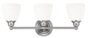 Livex Lighting - 13663-91 - Three Light Bath Vanity - Somerville - Brushed Nickel