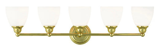 Livex Lighting - 13665-02 - Five Light Bath Vanity - Somerville - Polished Brass