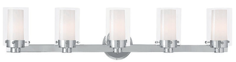 Livex Lighting 15455-05 Five Light Bath Vanity Manhattan