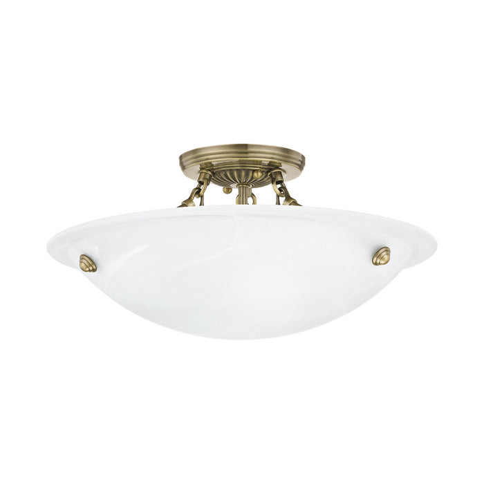 Oasis Ceiling Mount-Semi-Flush Mts.-Livex Lighting-Lighting Design Store