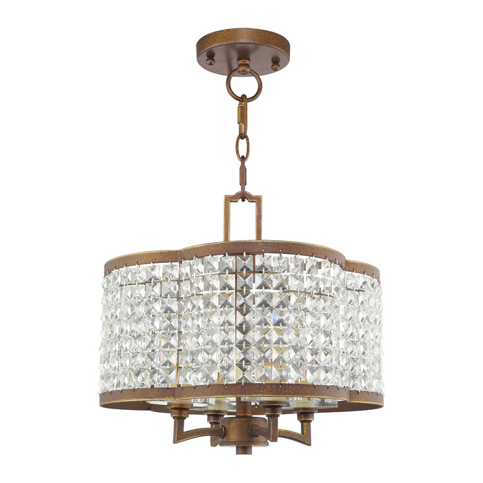 Grammercy Mini Chandelier/Ceiling Mount-Mini Chandeliers-Livex Lighting-Lighting Design Store