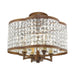 Grammercy Mini Chandelier/Ceiling Mount-Mini Chandeliers-Livex Lighting-Lighting Design Store