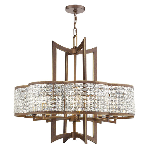 Livex Lighting - 50578-64 - Eight Light Chandelier - Grammercy - Hand Painted Palacial Bronze