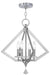 Livex Lighting - 50664-91 - Four Light Chandelier - Diamond - Brushed Nickel