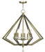 Livex Lighting - 50668-01 - Eight Light Chandelier - Diamond - Antique Brass