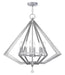 Livex Lighting - 50668-91 - Eight Light Chandelier - Diamond - Brushed Nickel