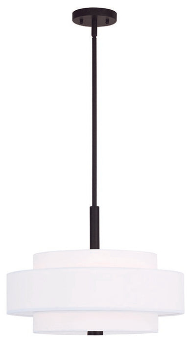 Livex Lighting - 50874-07 - Four Light Pendant - Meridian - Bronze